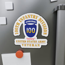 Load image into Gallery viewer, Die-Cut Magnets - Army - SSI - 100th Division (Airborne) - Century - US Army Veteran X 300

