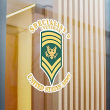 Load image into Gallery viewer, Kiss-Cut Vinyl Decals - Army - Enlisted - SPEC 9 - Specialist 9  - Std - Veteran X 300
