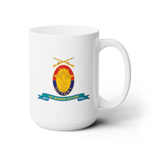 Load image into Gallery viewer, White Ceramic Mug 15oz - Army - 1st Infantry Division - w Br - Ribbon
