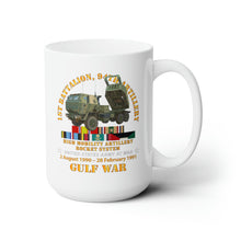 Load image into Gallery viewer, White Ceramic Mug 15oz - Army - Gulf War Vet w  1st Bn 94th Artillery
