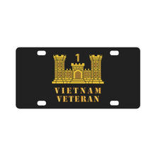 Load image into Gallery viewer, Army - 1st Engineer Battalion - ENG Branch - Vietnam Veteran Classic License Plate
