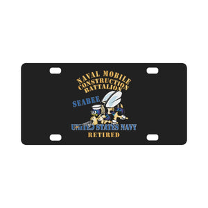 Navy - Seabee - Retired X 300 Classic License Plate