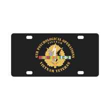 Load image into Gallery viewer, 6th Psychological Operations w SVC Ribbons X 300 Classic License Plate
