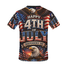 Load image into Gallery viewer, Happy 4th of July Men's All Over Print Crew Neck T-Shirt
