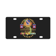 Load image into Gallery viewer, Army - Vietnam Combat Vet - 1st Bn, 508th Infantry Regiment, 3rd Bde 82nd Airborne Div w DUI - BR Classic License Plate
