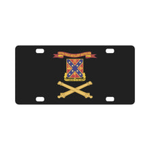 Load image into Gallery viewer, Army - 107th Field Artillery Battalion - DUI w Br - Ribbon X 300 Classic License Plate
