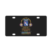 Load image into Gallery viewer, Army - 423rd Infantry Regiment, 106th Infantry Div - Northern France Rhineland EUR WWII w EUR SVC X Classic License Plate
