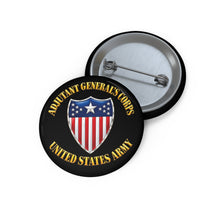 Load image into Gallery viewer, Custom Pin Buttons - Army - Adjutant General's Corps - 3D - Enhanced
