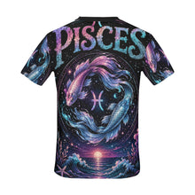 Load image into Gallery viewer, Pisces - Dreaming in Cosmic Men's All Over Print Crew Neck T-Shirt
