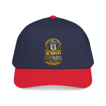 Load image into Gallery viewer, Mid Profile Baseball Cap - Vietnam Veteran Combat - 2nd Bn, 28th Infantry - 1st ID - with VN SVC - with Combat Scene - 3D - Transparent
