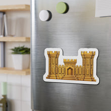 Load image into Gallery viewer, Die-Cut Magnet - Amy Corps of Engineers Branch Insignia - 3D -  Enhanced
