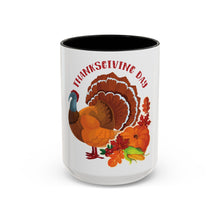 Load image into Gallery viewer, Accent Coffee Mug - Thanksgiving - Happy Turkey Day
