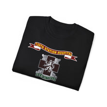 Load image into Gallery viewer, Unisex Ultra Cotton Tee - Army - 130th Station Hospital - Ribbon - DUI - Army Medical Corps Branch X 300
