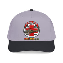 Load image into Gallery viewer, Mid Profile Baseball Cap - Army - 57th Medical Co - Original Dustoff - Vietnam w VN SVC - 3D - Enhanced
