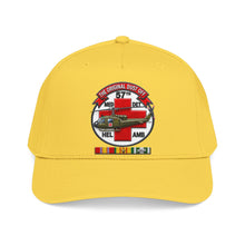 Load image into Gallery viewer, Mid Profile Baseball Cap - Army - 57th Medical Co - Original Dustoff - Vietnam w VN SVC - 3D - Enhanced
