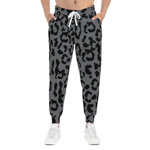 Athletic Joggers (AOP) - Leopard Camouflage - Battleship Color