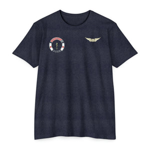 Unisex CVC Jersey T-shirt - Dustoff Association w  Aviator Badge