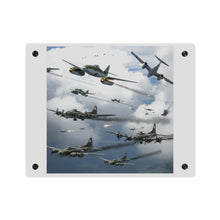 Load image into Gallery viewer, Acrylic Wall Art Panel - German jet fighters attacking US bombing formations
