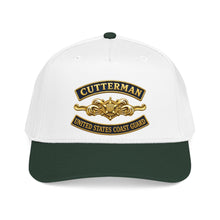 Load image into Gallery viewer, Mid Profile Baseball Cap - USCG - Cutterman - Officer w txt - 3D - Enhanced
