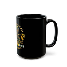 Load image into Gallery viewer, Black Mug  (15oz) - Army - Vietnam Combat Cavalry Veteran w 1st Bn 12th Cav DUI - 1st Cav Div - 3D X 300
