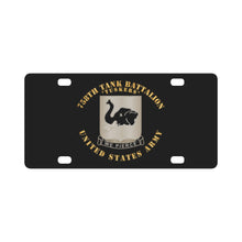 Load image into Gallery viewer, Army - 758th Tank Battalion - Tuskers - US Army Classic License Plate
