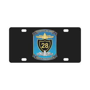 Navy - Destroyer Squadron 28 (DESRON-28) wo Txt X 300 Classic License Plate