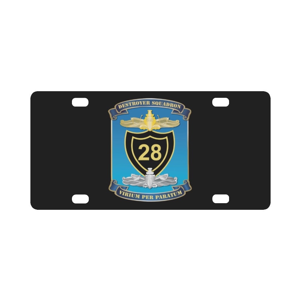 Navy - Destroyer Squadron 28 (DESRON-28) wo Txt X 300 Classic License Plate