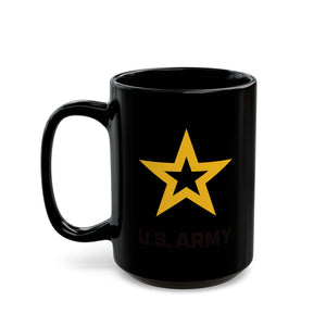 Black Mug (11oz, 15oz) - Army Star W Us Army