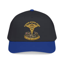 Load image into Gallery viewer, Mid Profile Baseball Cap - Army - Medical Corps - US Army w Scene - 3D - Enhanced
