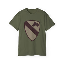 Load image into Gallery viewer, Unisex Ultra Cotton Tee - SSI - 1st Cavalry Division - Subdued Desert X 300
