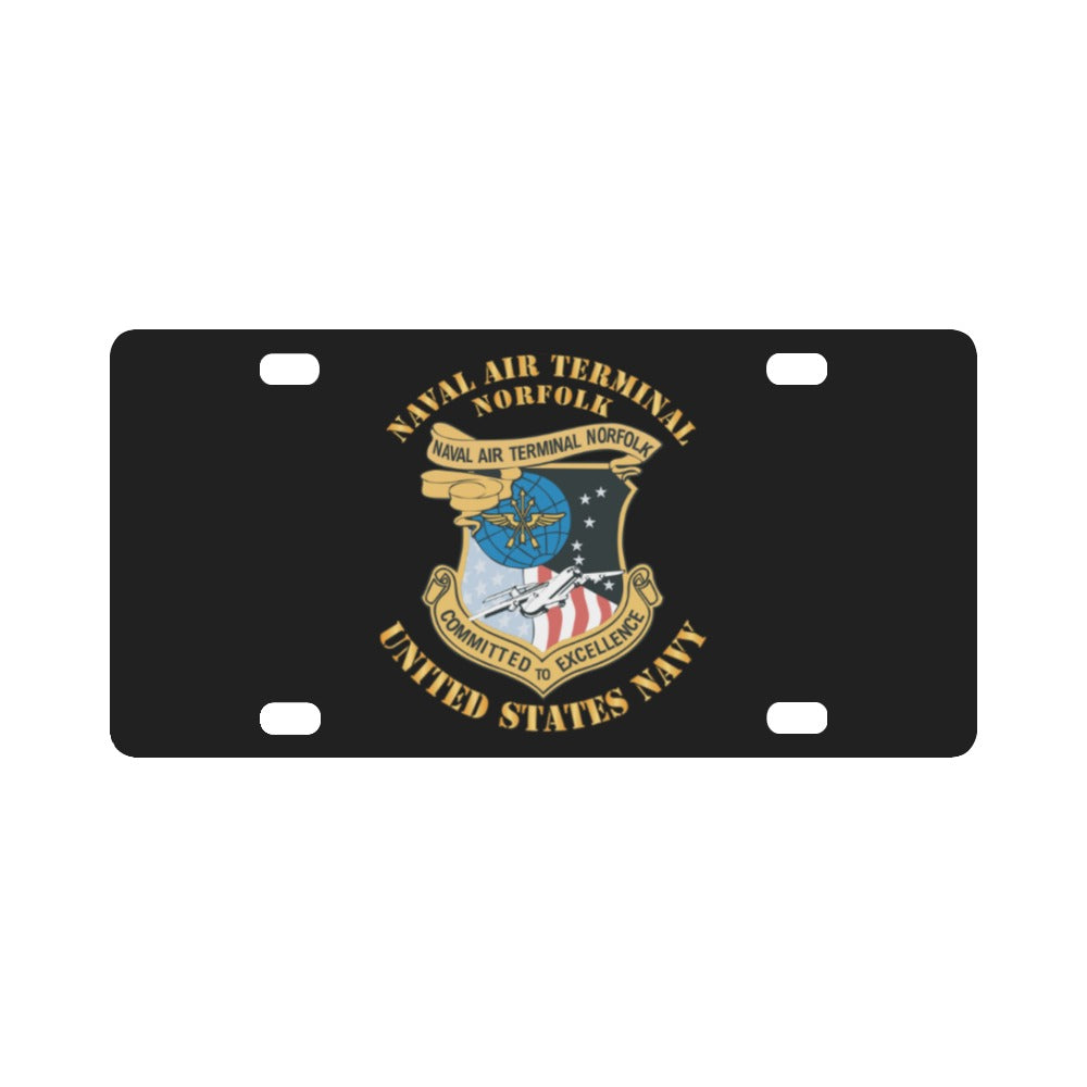 Navy - Naval Air Terminal Norfolk X 300 Classic License Plate