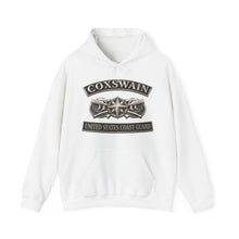 Load image into Gallery viewer, Hoodie – USCG - Coxswain w txt - Silver - 3D - Enhanced
