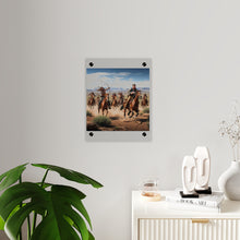 Load image into Gallery viewer, Acrylic Wall Art Panel - Apache Indians attacking a Pony Express Rider
