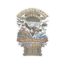Load image into Gallery viewer, Kiss-Cut Stickers - Army - 503rd Parachute Infantry Regiment - The Rock Regiment - Wars - 3D - Enhanced

