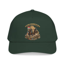 Load image into Gallery viewer, Mid Profile Baseball Cap - Army - Buffalo Soldiers in Iraq - OIF - Cavalrymen at War  w IRAQ SVC - 3D - Enhanced
