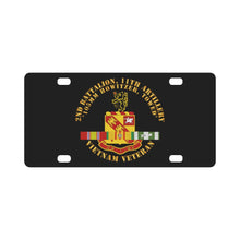 Load image into Gallery viewer, Army - 2nd Battalion, 11th Artillery (105mm Howitzer, Towed) w VN SVC Ribbon X 300 Classic License Plate
