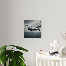 Load image into Gallery viewer, Acrylic Wall Art Panel - April 8, 1950, Baltic Sea - Latvia Soviet fighters shot down a U.S. Navy PB4Y-2 - Liberator - Cold War
