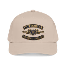 Load image into Gallery viewer, Mid Profile Baseball Cap - USCG - Cutterman - Auxiliary w txt - 3D - Enhanced
