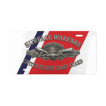 Load image into Gallery viewer, License Plate - USCG - Surface Warfare w txt - 3D - Enhanced
