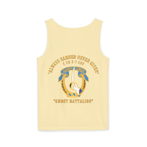 Unisex Tank Top - Motivational Graphic Shirt, Perfect for Casual Outings, Gift for Friends, Fitness Wear, Summer Clothing - Army C Co 2nd Bn 7th Cavalry Regiment Ghost Battalion - V1