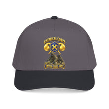 Load image into Gallery viewer, Mid Profile Baseball Cap - Army - Chemical Corps w Scene - 3D - Enhanced
