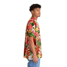 Load image into Gallery viewer, Men&#39;s Hawaiian Shirt (AOP) - Tropical Flowers X 300
