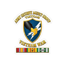 Load image into Gallery viewer, Kiss-Cut Stickers - Army - Army Security Agency Group w SVC Ribbons - 3D - Enhanced
