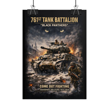 Load image into Gallery viewer, Rolled Posters - 761st Tank Battalion in action  - Honoring the 761st Tank Battalion
