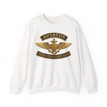 Load image into Gallery viewer, Crewneck Sweatshirt - USCG - Aviator Badge w txt - 3D - Enhanced
