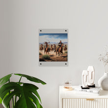 Load image into Gallery viewer, Acrylic Wall Art Panel - Apache Indians attacking a Pony Express Rider
