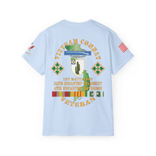 Load image into Gallery viewer, Unisex Ultra Cotton Tee - Vietnam Combat Infantry Veteran, 1st Battalion, 35th Infantry Regiment with CIB - Vietnam Service RIbbons
