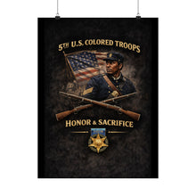 Load image into Gallery viewer, Matte Poster - Honoring the 5th USCT, 1864 - Right 1

