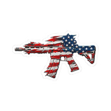Load image into Gallery viewer, Kiss-Cut Stickers - 3D American Flag Rifle
