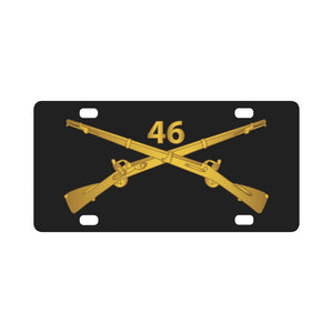 Army - 46th Infantry Regt - Infantry Br Classic License Plate